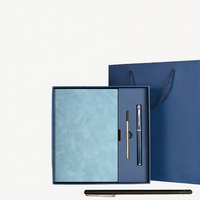 Ensemble cadeau de carnet d'affaires de qualité supérieure de luxe, carnet en papier imperméable A5 avec stylo en métal, logo personnalisé pour le bureau