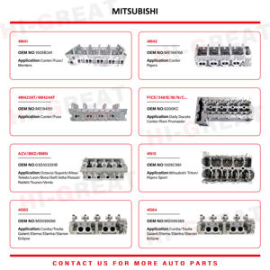 ฝาสูบอะลูมิเนียม4G64ชิ้นส่วนเครื่องยนต์สำหรับรถยกมิตซูบิชิรุ่น4G64 8V 22100-32680 - Product Image 5