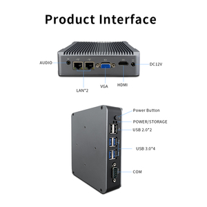 เซ็นเค 2 แลนพอร์ต RJ45 DDR4 4G SSD 128G N5100 Windows 10/11 พีซีขนาดเล็กแบบพกพา X86 อุตสาหกรรมไร้พัดลม 12V รุ่น SK-ZC100A - Product Image 5