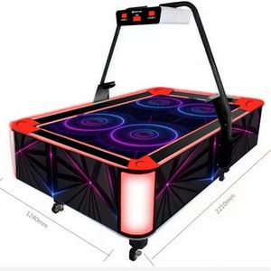 Table de hockey sur air LED, machine d'arcade interactive à monnayeur, équipement de jeu sportif pour centre de divertissement commercial - Product Image 2