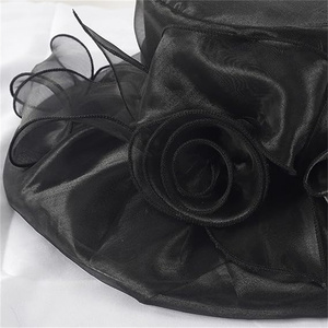 Chapeaux de Derby du Kentucky en organza pour femmes Eugen Zahua, tailles 56-58 cm, pour l'été, la plage, l'église, les mariages, les jeux de rôle, 100 pièces - Product Image 5