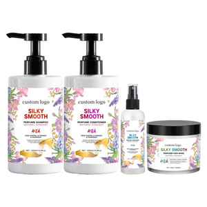 Sampo & kondisioner parfum Label pribadi tahan lama Set Rames mengeriting untuk rambut halus halus halus dengan kerusakan perbaikan wangi - Product Image 1