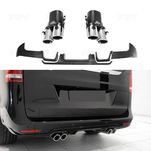 V Class W447 Upgrade to B Style Rear <strong>Diffuser</strong> with Exhaust Tips Fit for Mercedes V250 V260 2014-2018 - Product Image 1
