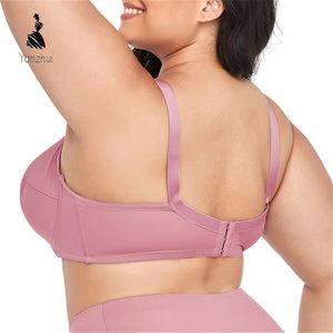 Sujetador con aros sin relleno YZ 2026 para mujer, con lazo decorativo, cobertura completa, talla grande - Product Image 3