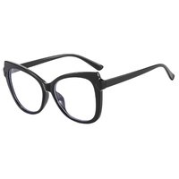 9645 Nouvelles Lunettes Anti-Lumière Bleue Oeil de Chat pour Femmes, Monture Complète Tendance, Sans Correction, Personnalisables