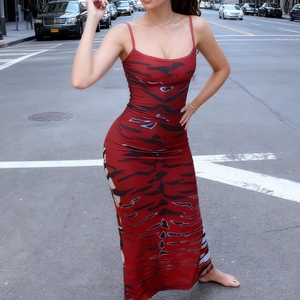 Nueva Colección de Otoño, Vestidos Ajustados con Tirantes Finos y Espalda Descubierta, Estampado Único y Sexy para Mujer - Product Image 2