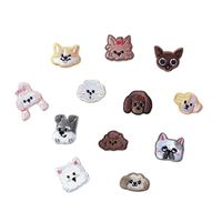 Patchs thermocollants personnalisés en fer de 1 à 5 cm, motif dessin animé Husky, chiot, chien ballon, pour vêtements d'enfants, sacs à dos, artisanat DIY