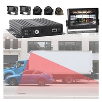 Système de caméra de recul 360° pour voiture, kit DVR 4G, caméra de recul pour chariot élévateur, moniteur 8 pouces 1080P, GPS, WiFi, surveillance de sécurité