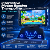 Sistema de Juego de Trampolín Interactivo con Sensor de Movimiento para Niños, Equipo de Juego para Parques de Trampolín Comerciales Personalizables