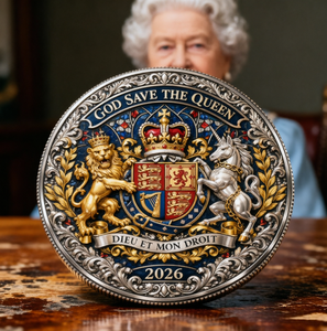 Pièce de monnaie commémorative 3D du 100e anniversaire de la reine <span class=keywords><strong>Elizabeth</strong></span> <span class=keywords><strong>II</strong></span>, souvenir royal britannique, cadeau de collection en gros - Product Image 2