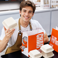 Sacs en papier recyclés avec poignées pour emballage de pâtisseries, restaurants, cafés, thés au lait, vente à emporter, chaussures, vêtements, cadeaux - Vente en gros