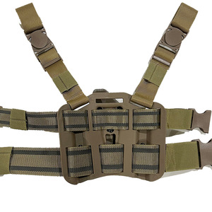 Funda táctica DFG17 verde de extracción rápida, de cintura baja, doble retención, para muslo y cintura, de doble uso, equipo táctico para exteriores - Product Image 1