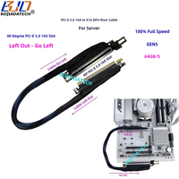 90 Degrés PCI-E 5.0 16X à X16 Carte Graphique Riser Câble GEN5 40CM 50CM 60CM 80CM pour A10 A40 H100 L40S RTX6000 Ada AI Serveur