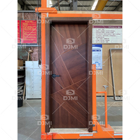 Porte intérieure en bois de qualité avec cadre, portes en bois personnalisées pour maison, chambre moderne, portes en bois