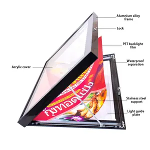 LED 조명 인클로저 간판 옥외 스팽글 패널 광고 간판 보드 방수 상자