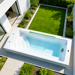 Spa extérieur autoportant 5 personnes en fibre de verre Whirlpool Family Fun pour la piscine - Product Image 2