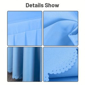 Custom Printed Modern Durable Rectangle <b>Table</b> Cloth Wedding 6ft Fitted Polyester <b>Table</b> Covers for Events - Product Image 3