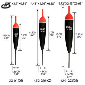 Nouvelle conception 3g 4.5g 6.5g 9g 15g Flotteurs de pêche <span class=keywords><strong>en</strong></span> fibre de carbone et bois de <span class=keywords><strong>balsa</strong></span> - Product Image 3