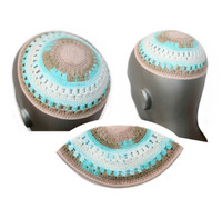 Gorro de ganchillo Kippah hecho a mano, Kippah