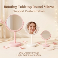 Miroir de maquillage de bureau double face pour usage domestique, salon de beauté haut de gamme, dortoir étudiant