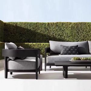 <b>Outdoor</b> Teak <b>Sofa</b> <b>Outdoor</b> Courtyard Garden Balcony Hotel Furniture Combination Balcony Leisure Hotel Homestay <b>Sofa</b> - Product Image 2