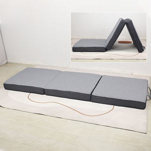 Surmatelas pliable doux 3-en-1 portable de haute qualité de taille double avec un design moderne, adapté au camping ou à l'hébergement des invités - Product Image 5