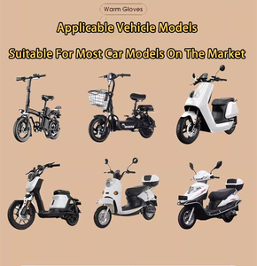 Manoplas Cálidas para Manillar de Bicicleta Eléctrica o <span class=keywords><strong>Scooter</strong></span>, Resistentes al Frío, de Felpa Gruesa y Suave, a Prueba de Viento, para Mujer - Product Image 5
