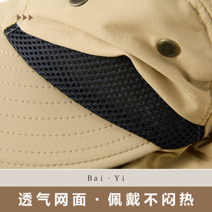 Sombrero para el sol Kanglers para exteriores con máscara facial desmontable, gorra de béisbol transpirable de secado rápido para senderismo, camping y protección solar - Product Image 5