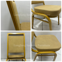 Chaise rembourrée en tissu et cuir, couleurs variées (doré, noir, bleu, rouge), pour chambre, cuisine, salle à manger, restaurant, café, bar