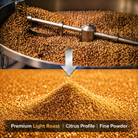 Café instantané lyophilisé classique à froid, torréfaction claire, sans sucre, 100 % Arabica, vente en gros en vrac pour la restauration