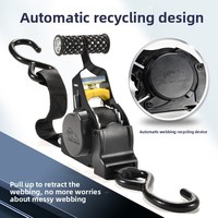Sangle à cliquet rétractable automatique en polyester pour applications moto et logistique de fret en gros