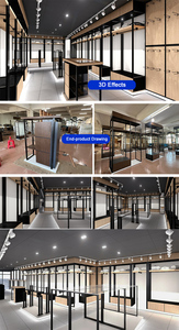 High-end Gold Boutique Metal Stainless Steel Clothing Shop <strong>Display</strong> Rack <strong>Wall</strong> <strong>Mounted</strong> Clothes Store Rack Furniture - Product Image 3