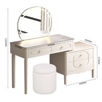 Table de toilette de chambre à coucher de style populaire, personnalisable, faible MOQ, mobilier moderne pour la maison