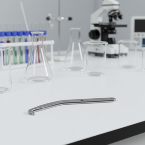 Pinza de laboratorio 452 A con punta curva de metal para uso en laboratorio - Product Image 3