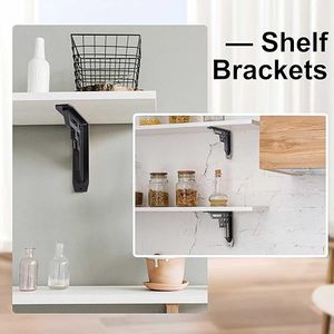 ชั้นวางของหนัก8 'x 8' x <span class=keywords><strong>2</strong></span> 'โลหะ corbels สำหรับเคาน์เตอร์โปรไฟล์ mantels และตกแต่งชั้นวางของเหล็กสีดำ - Product Image 4