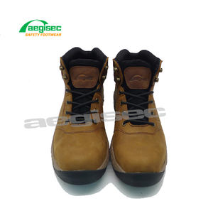 Aegisec Nubuck Lederen Ce Waterdichte Veiligheidslaarzen Voor Vrouwen Anti Slip Rubber Zool Arbeid Staal Teen Ingenieur Werk Veiligheidslaarzen - Product Image 2