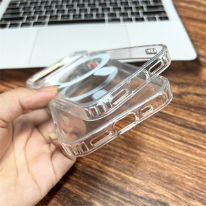 Coque transparente antichoc magnétique en TPU et PC pour iPhone 17 Air, compatible avec iPhone 17, 16, 15, 14, 13, 12, <span class=keywords><strong>11</strong></span> Pro <span class=keywords><strong>Max</strong></span> - Product Image 6
