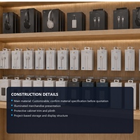 Muebles de Diseño Interior para Tienda de Celulares, Exhibidores de Pared para Teléfonos Móviles, Estantes para Accesorios de Telefonía