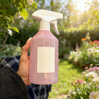 Bouteille pulvérisateur à gâchette en plastique noir, bleu, rose, 500 ml, bouteilles pulvérisateur pour le nettoyage ménager, 16 oz