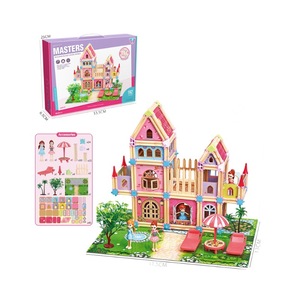 Masters <b>Building</b> Block Villa <b>Model</b> 100Pcs Self Assembly Educational Toy For Girls 36.5Cm Height - Product Image 2