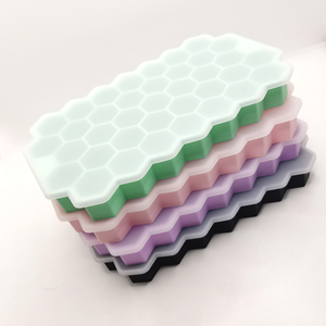 Tự làm 37 Di động Tổ ong Silicone Stackable <span class=keywords><strong>Ice</strong></span> <span class=keywords><strong>Cube</strong></span> làm cho khay khuôn tổ ong đông lạnh <span class=keywords><strong>Ice</strong></span> lưới công cụ <span class=keywords><strong>Ice</strong></span> <span class=keywords><strong>Cube</strong></span> khay - Product Image 3