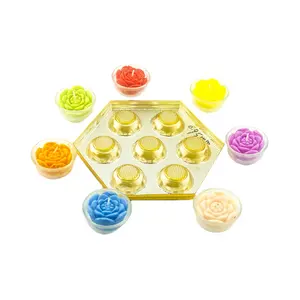 Bulat Kotak Bening Blister Transparan dengan Tutup untuk Makanan Kue Es Krim Buah Bentuk Kustom Kemasan Plastik untuk Cupcake