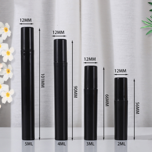 <strong>Mini</strong> Portable Travel Fine Mist Perfume Atomizer 2ml 3ml 4ml 5ml Transparent Black White Crimp Plastic Spray Bottle - Product Image 5