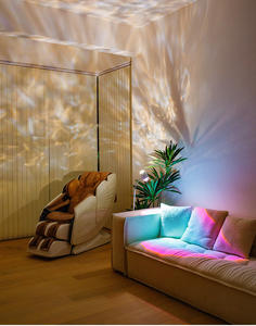 Lámpara de pie con ondulación de agua, Red de puesta de sol, luz nocturna roja, luz de doble ambiente, lámpara de pie para cafetería en vivo, luces inteligentes para el hogar - Product Image 5