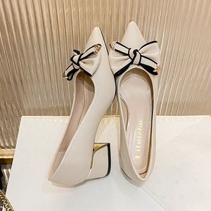 5CM Trendy Color Sandale Talon Summer Sexy Job Shoe Women Pumps Low <b>Heels</b> for Ladies - Product Image 2