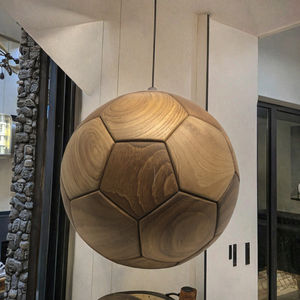 Jouets de football en bois intéressants pour le loisir, assemblés par mortaise et tenon, artisanat de football pour la maison, technique polie, chambre à coucher gravée - Product Image 3