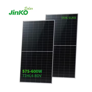 Meilleurs panneaux solaires pour un usage domestique-Jinko <span class=keywords><strong>Tiger</strong></span> <span class=keywords><strong>Neo</strong></span> N Type 585W Panneaux solaires de toit photovoltaïques bifaciaux résidentiels US Stock - Product Image 2
