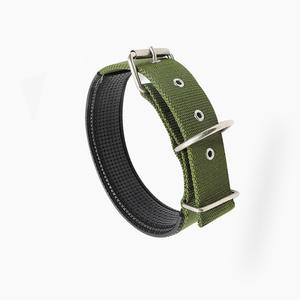 Venta al por mayor de collares de nailon para perros con forro de espuma acolchado correa de cuello ajustable para mascotas con hebilla de aleación de zinc para entrenamiento de correa - Product Image 5