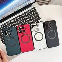 Étui de protection intégrale anti-chute pour téléphone portable OnePlus ACE6 & 13, en fibre de carbone texturée 1+15T, avec design animal magnétique
