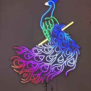 DIY Acrílico Letras Flex Silicone Neon Lights Personalizar Neon Signs Quarto Festivo Evento Decoração